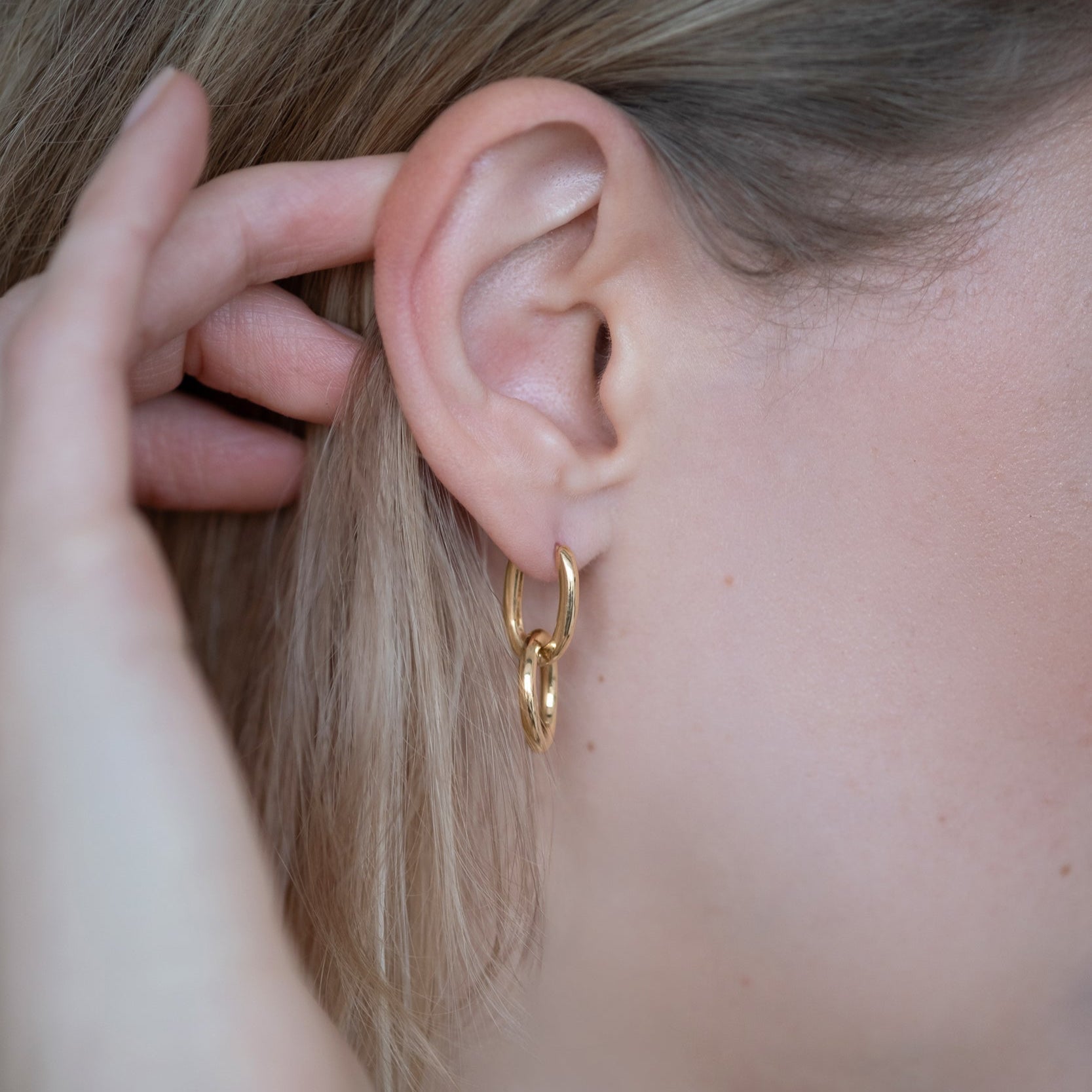 Evig Creolen - 18K Gold Vermeil