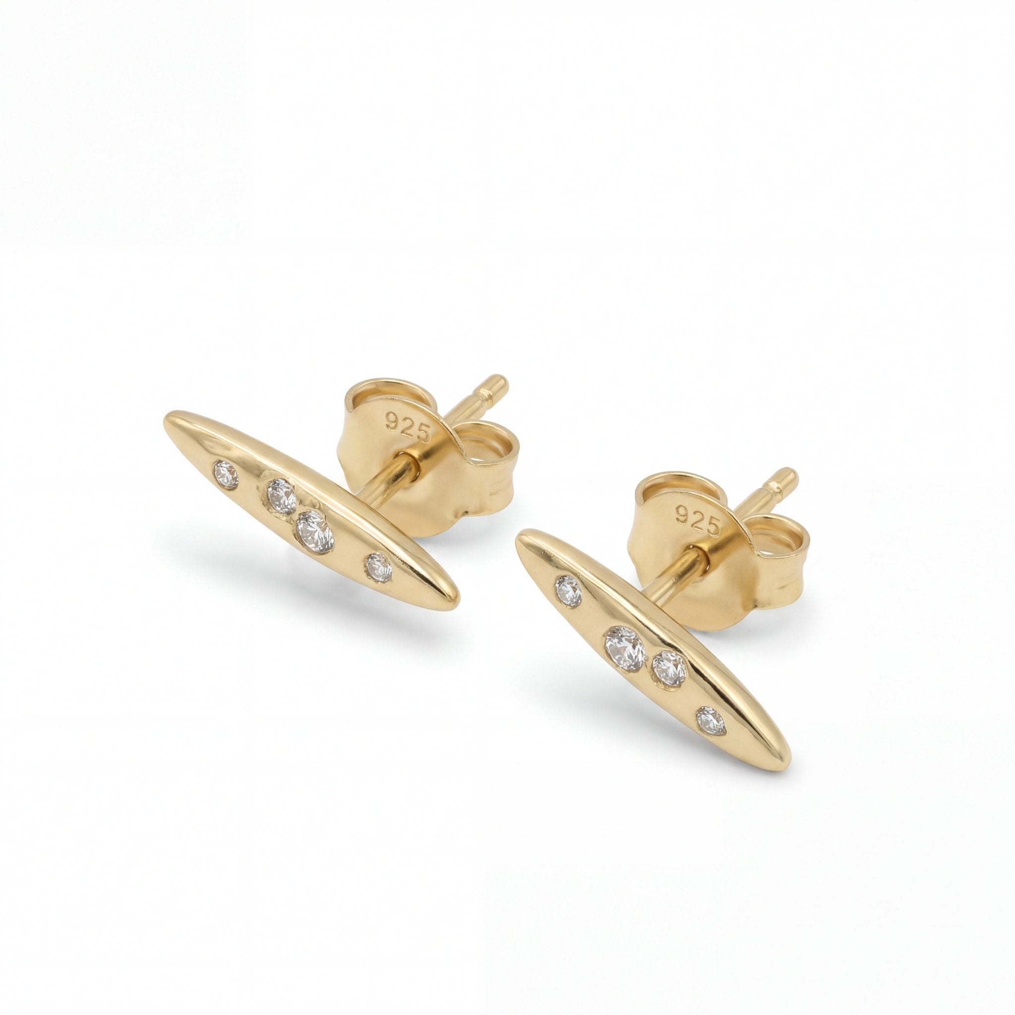 Astra Studs - 24K Goldplattierung