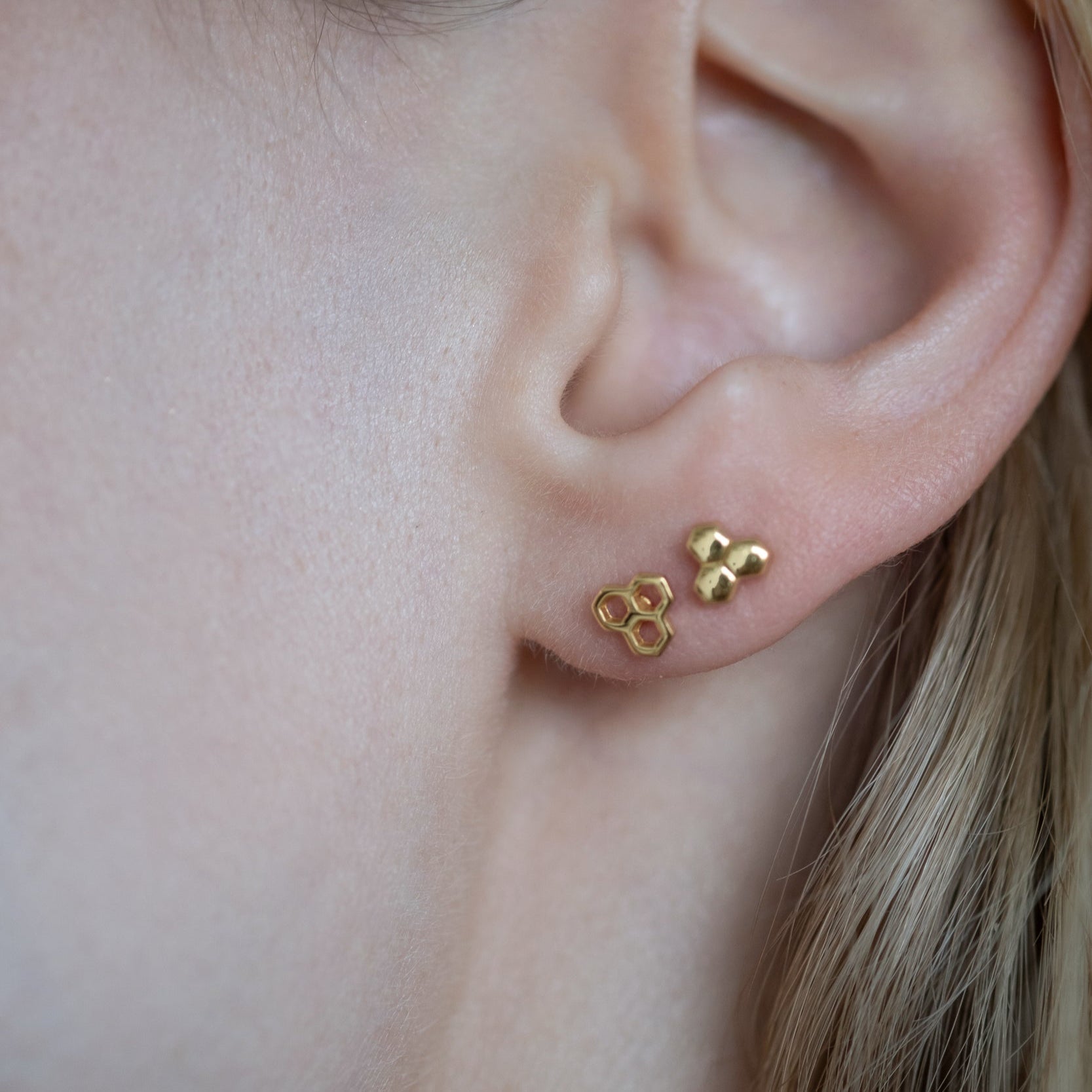 Hexa II stud Ohrringe