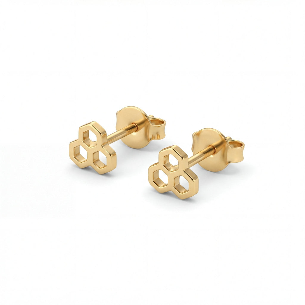 Hexa stud Ohrringe